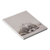 Shih tzu Sleeping Notepad , Sleeping Dog Notizblock (angewinkelt)