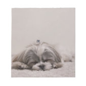 Shih tzu Sleeping Notepad , Sleeping Dog Notizblock (Vorderseite)