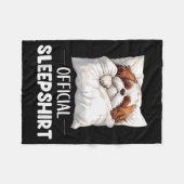 Shih Tzu Sleepshirt Cute Dog Lover Pajama Sleepwea Fleecedecke (Vorderseite (Horizontal))