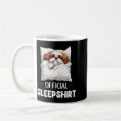Shih Tzu Sleepshirt Cute Dog Lover Pajama Sleepwea Kaffeetasse (Links)