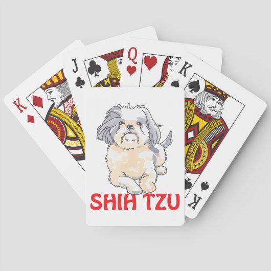 Shih Tzu Spielkarten (Rückseite)