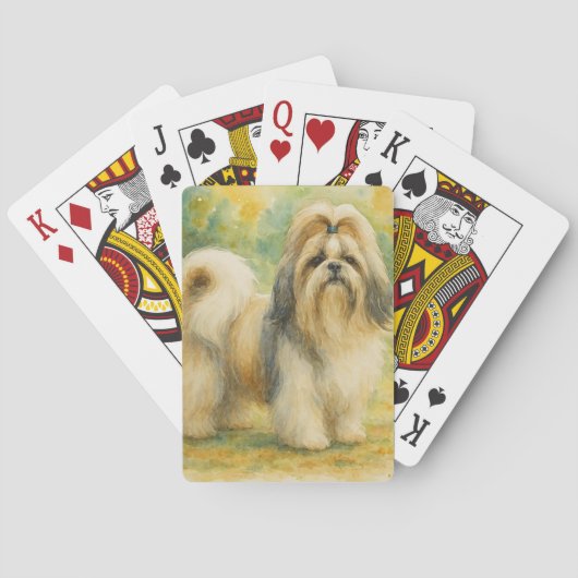 Shih Tzu Spielkarten (Rückseite)