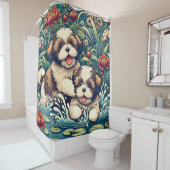 "Shih Tzu Splash" Duschvorhang (Beispiel)