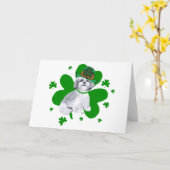 Shih Tzu St Patricks Day Karte (Gelbe Blume)