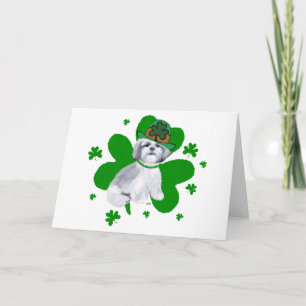 Shih Tzu St Patricks Day Karte