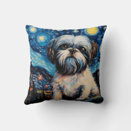 Shih Tzu Starry Night Kissen