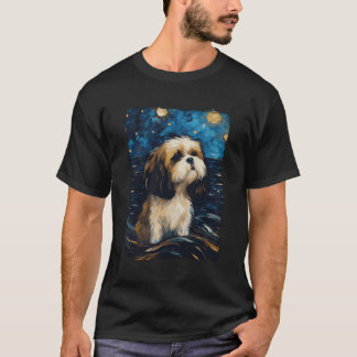 Shih Tzu Starry Night T-Shirt