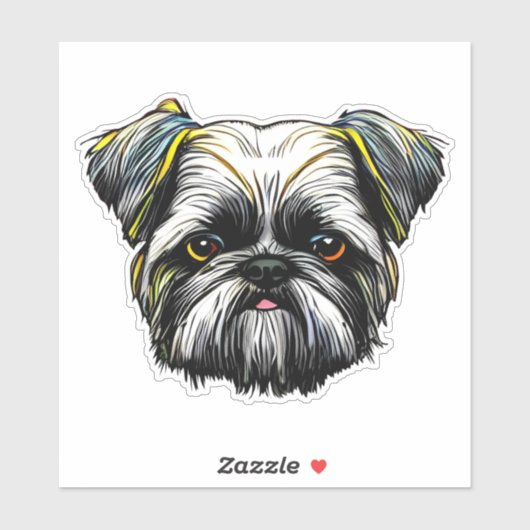 Shih Tzu Sticker (Blatt)