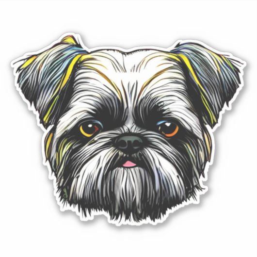 Shih Tzu Sticker (Vorderseite)