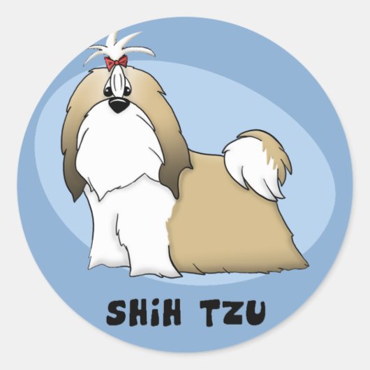 Shih Tzu Stickers (Vorderseite)