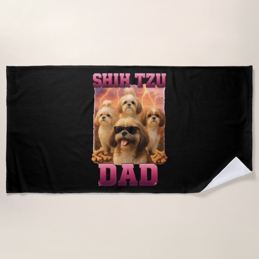 Shih Tzu Strandtuch (Vorderseite)
