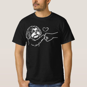 Shih Tzu Süße Faustschlag Herzliebhaber T-Shirt