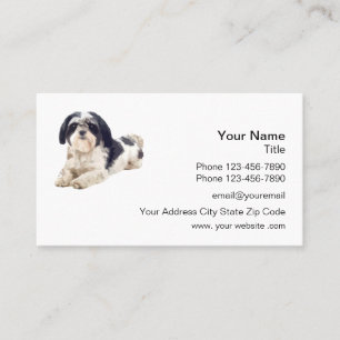 Shih Tzu Theme Pet Care Visitenkarte