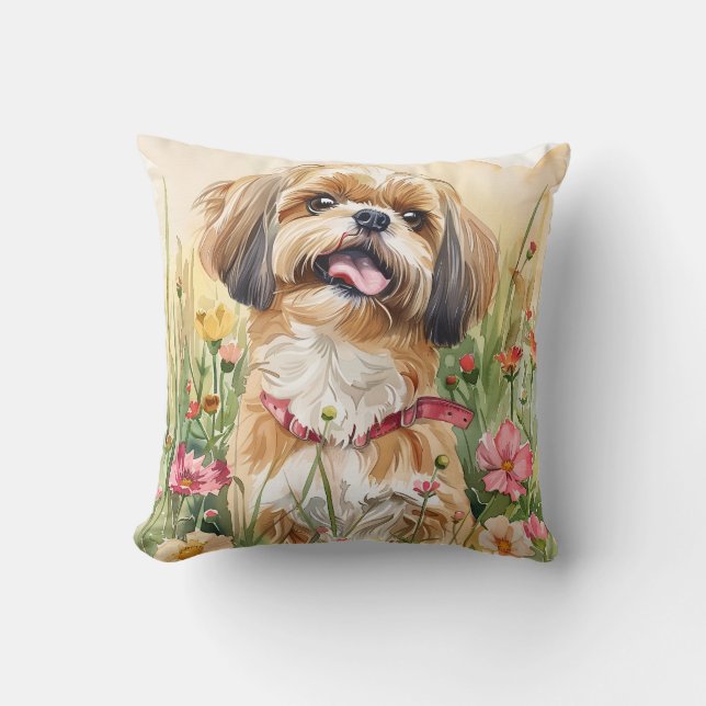 Shih Tzu Throw Kissen (Vorderseite)