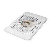 Shih Tzu Traits Bath Mat Badematte (Schrägansicht)