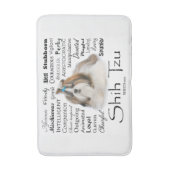 Shih Tzu Traits Bath Mat Badematte (Vorderseite Vertikal)
