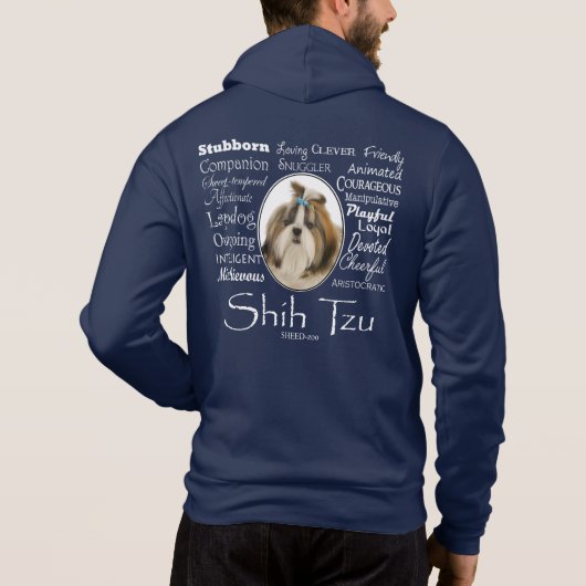 Shih Tzu Traits Hoodie (Rückseite)