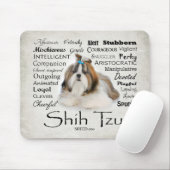 Shih Tzu Traits Mousepad (Mit Mouse)