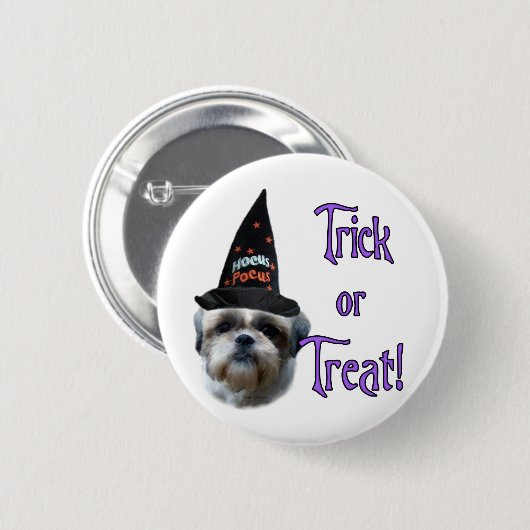 Shih Tzu Trick Button (Vorne & Hinten)