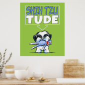 Shih Tzu Tude Dk Poster (Küche)