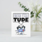 Shih Tzu Tude Postkarte (Stehend Vorderseite)