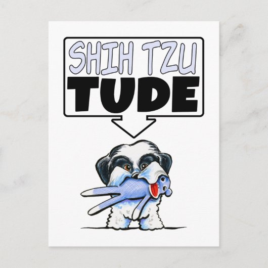 Shih Tzu Tude Postkarte (Vorderseite)