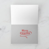 Shih Tzu u. Teddybär-Weihnachtskarte Feiertagskarte (Innenseite)