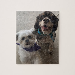 Shih Tzu und Cocker spaniel-Hundepuzzlespiel Puzzle
