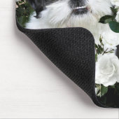 Shih Tzu und Rose Mousepad (Ecke)