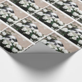 Shih Tzu und Rosen Geschenkpapier (Ecke)
