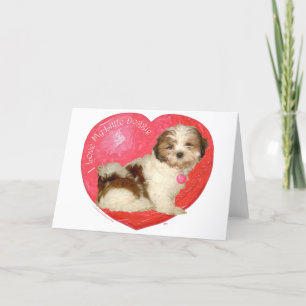 Shih Tzu Valentinstag Feiertagskarte