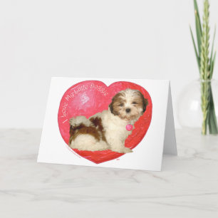 Shih Tzu Valentinstag Feiertagskarte