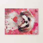 Shih Tzu Valentinstag Puzzle (Horizontal)