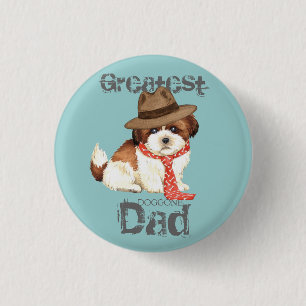 Shih-Tzu-Vater Button