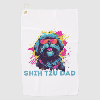 Shih Tzu Vater Golfhandtuch