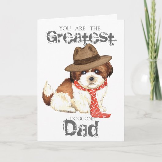 Shih Tzu Vater Karte (Vorderseite)
