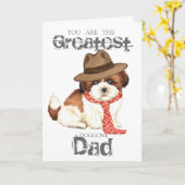 Shih Tzu Vater Karte (Gelbe Blume)