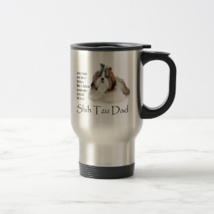 Shih Tzu Vater Travel Mug Reisebecher