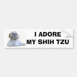 Shih Tzu verehre ich Autoaufkleber