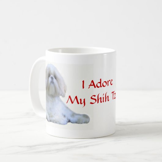 Shih Tzu verehre ich Tasse (Vorderseite Links)