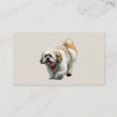 Shih Tzu Walking Visitenkarte (Rückseite)