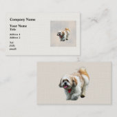 Shih Tzu Walking Visitenkarte (Vorne/Hinten)