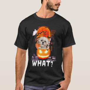 Shih Tzu Was Shih Tzu Mit Messer Killer Hallowee T-Shirt