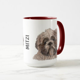 Shih Tzu Watercolor Personalisierte Mug Tasse