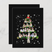 Shih Tzu Weihnachtsbaum bedeckt durch Fashlight Dankeskarte (Vorne/Hinten)
