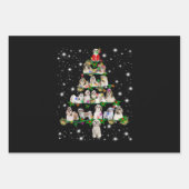 Shih Tzu Weihnachtsbaum bedeckt durch Fashlight Geschenkpapier Set (Vorderseite)
