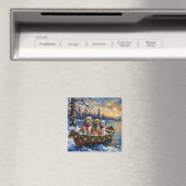 Shih Tzu Weihnachtsboot Urlaub Magnet (In Situ (Geschirrspüler))