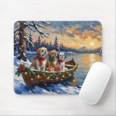 Shih Tzu Weihnachtsboot Urlaub Mousepad (Mit Mouse)