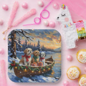 Shih Tzu Weihnachtsboot Urlaub Pappteller (Party)