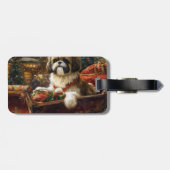 Shih Tzu Weihnachtsfeiertag Gepäckanhänger (Rückseite horizontal)